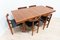 Mid-Century Danish Teak Dining Table & Chairs by Bernhard Pedersen for France & Son, Set of 7 6