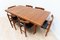 Mid-Century Danish Teak Dining Table & Chairs by Bernhard Pedersen for France & Son, Set of 7, Image 4