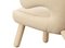 Pelican Stuhl aus Holz und Stoff von Finn Juhl 7