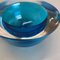 Large Italian Murano Glass Sommerso Bowl Element by Flavio Poli, 1970s 11