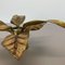 Brutalist Beligan Brass Metal Wall Ceiling Light by Willy Daro Belgium, 1970s 9