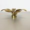 Brutalist Beligan Brass Metal Wall Ceiling Light by Willy Daro Belgium, 1970s 7