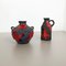 German Ceramic Studio Pottery Vase by Marei Ceramics, 1970, Set of 2 3