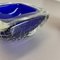 Italian Murano Glass Crack Structure Bowl Shells Ashtray, 1970s, Set of 2 10