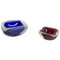 Italian Murano Glass Crack Structure Bowl Shells Ashtray, 1970s, Set of 2, Image 1