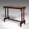 Antique English Regency Walnut Occasional Console Table, Image 3