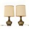 Brass Table Lamps, 1950s , Set of 2 1