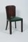 French Art Deco Green Leather & Macassar Chairs, Set of 6 4