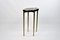 Side Tables in Black Marquetry and Brass by François-Xavier Turrou for Ginger Brown, Set of 2 2