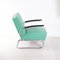 Green Leather Cantilever Chair 3