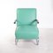 Green Leather Cantilever Chair 2
