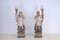 Candleholders in Wood and Chalk, Set of 2, Image 1