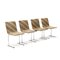 Inlay Chairs by Giovanni Offredi for Saporiti, 1970s, Set of 4, Image 2