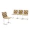 Inlay Chairs by Giovanni Offredi for Saporiti, 1970s, Set of 4 1