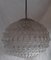 Ceiling Lamp with Clear Relief Glass Screen with Honeycomb Structure, 1970s, Image 2