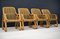 Bamboo Armchair, Italy, 1960s, Set of 4 1