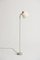 Mid-Century Brass and White Reading Floor Lamp from Asea, Sweden, 1950s, Image 3