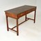 Antique Military Campaign Leather Top & Yew Wood Desk 8
