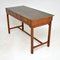 Antique Military Campaign Leather Top & Yew Wood Desk 3