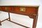 Antique Military Campaign Leather Top & Yew Wood Desk 7