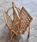 Vintage Rattan Leselampe 3