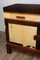 Vintage Stocking Buffet in Walnut and Cowhide, France, 1950s 12