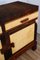Vintage Stocking Buffet in Walnut and Cowhide, France, 1950s, Image 11