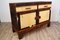 Vintage Stocking Buffet in Walnut and Cowhide, France, 1950s, Image 19