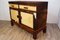 Vintage Stocking Buffet in Walnut and Cowhide, France, 1950s, Image 20