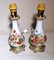French Napoleon III Style Hand Painted Opaline Glass Oil Lamps, Set of 2 1