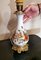 French Napoleon III Style Hand Painted Opaline Glass Oil Lamps, Set of 2 13