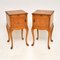 Antique Burr Walnut Bedside Cabinets, England, Set of 2, Image 1