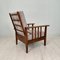 English Arts and Crafts Morris Armchair in Oak & Grey Cord, 1910 5