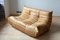 Camel Leather Togo 2-Seat & 3-Seat Sofa Set by Michel Ducaroy for Ligne Roset, 1970s, Set of 2 12