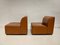 Camel Colour Leather Armchairs, Set of 2, Image 4