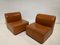 Camel Colour Leather Armchairs, Set of 2, Image 2