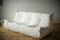 White Bouclette Fabric Togo 2-Seat & 3-Seat Sofas Set by Michel Ducaroy for Ligne Roset, 1970s, Set of 2 8