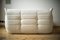 White Bouclette Fabric Togo 2-Seat & 3-Seat Sofas Set by Michel Ducaroy for Ligne Roset, 1970s, Set of 2 2