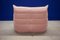 Pink Velvet Togo Lounge Chair by Michel Ducaroy for Ligne Roset, 1970s 5