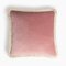 HAPPY PILLOW Pink with Off-White Fringes by Lorenza Briola for LO DECOR 1