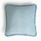 HAPPY PILLOW Bleu Clair avec Franges Bleu Clair par Lorenza Briola pour LO DECOR 1