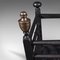 Antique English Victorian Brass Fire Basket 11