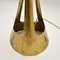 Antike Jugendstil Stehlampe aus Messing & Glas 8