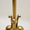Antique Art Nouveau Brass & Glass Floor Lamp 10