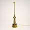 Antique Art Nouveau Brass & Glass Floor Lamp, Image 1