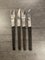 Stainless Steel 3010 Cutlery by Helmut Alder for Amboss, 1957, Set of 4 1