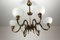 Vintage Austrian Chandelier by Hugo Gorge for Eduard Schmelz, 1930s, Image 2