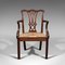 Antiker englischer georgianischer Carver Elbow Chair, 1800er 2