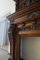 19th Century Château Solid Carved Oak Fireplace & Overmantel 6