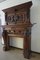 19th Century Château Solid Carved Oak Fireplace & Overmantel 9